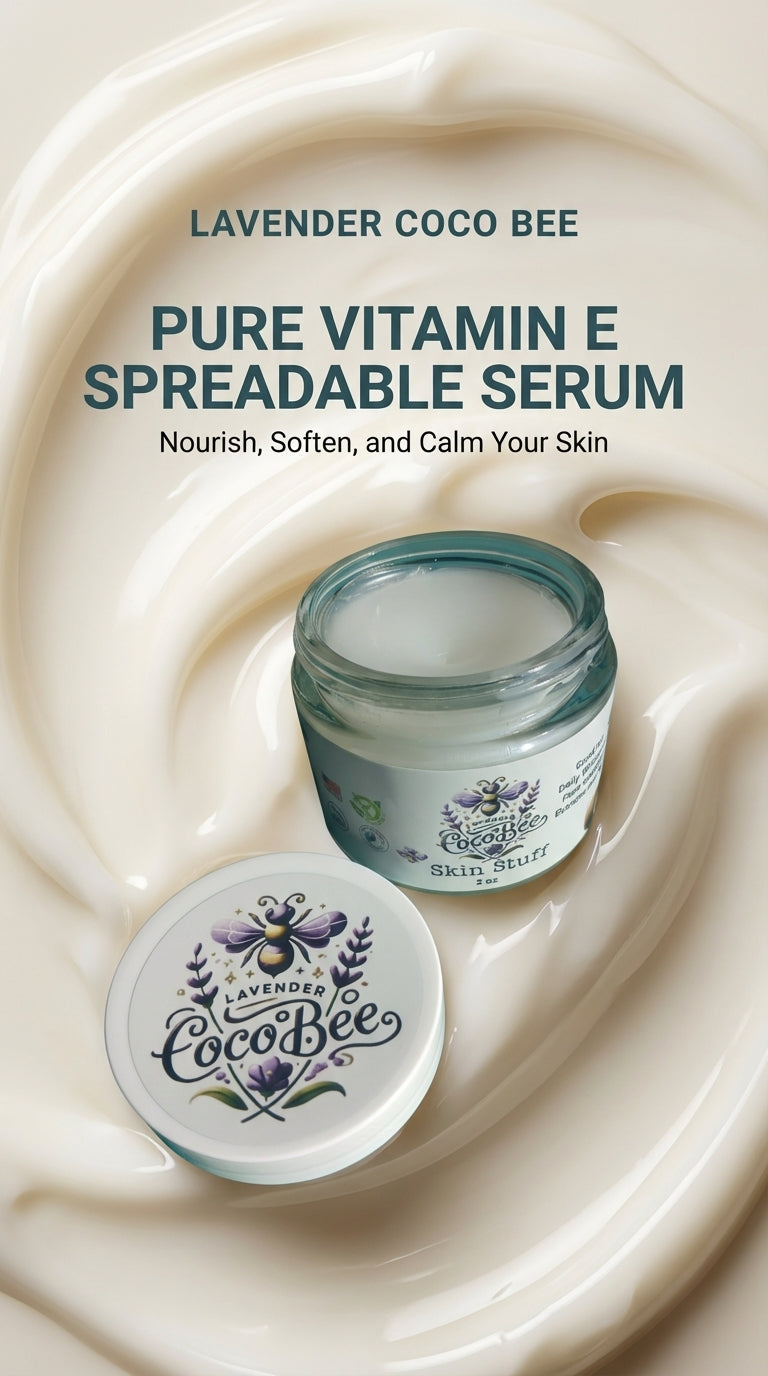 Lavender Coco Bee Skin Stuff: Pure Vitamin E Moisturizer 2oz